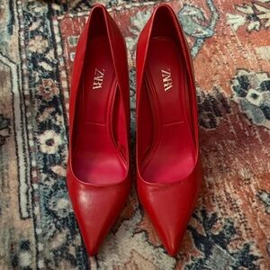 Zara Bold Red Women's Heels